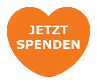Spenden Button in Herzform